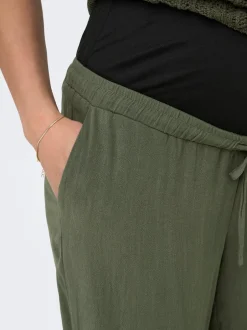 Discount OLMSIESTA Straight fit Hør Bukser Dame Bukser