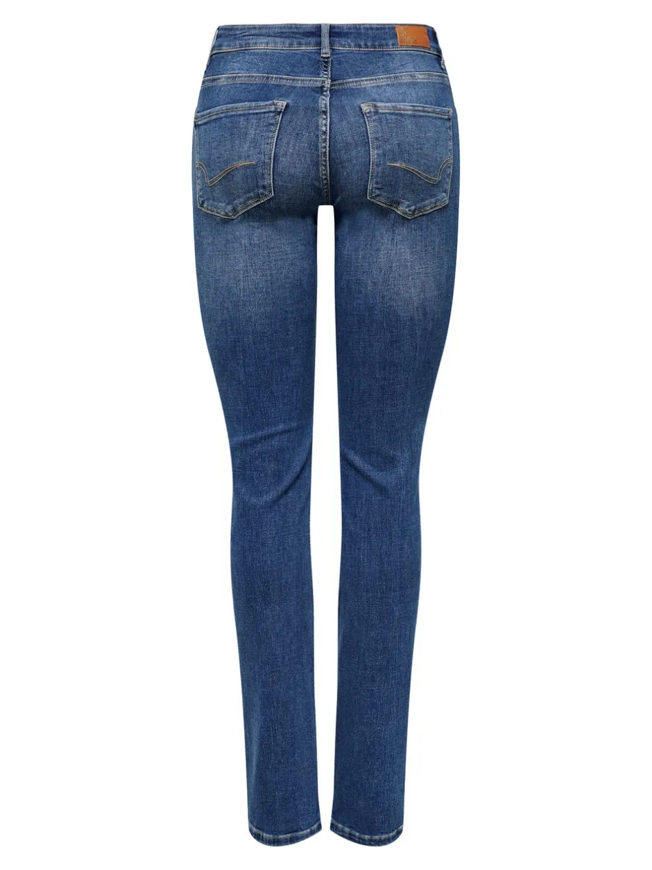 Sale ONLALICIA Mellemhøj talje Straight fit Jeans Dame Jeans|Jeans