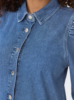 Sale ONLALMA Kort kjole Dame Kjoler|Double Denim