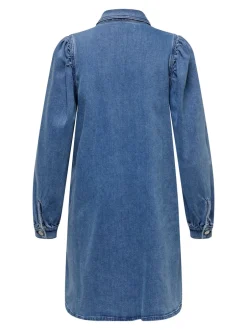 Sale ONLALMA Kort kjole Dame Kjoler|Double Denim