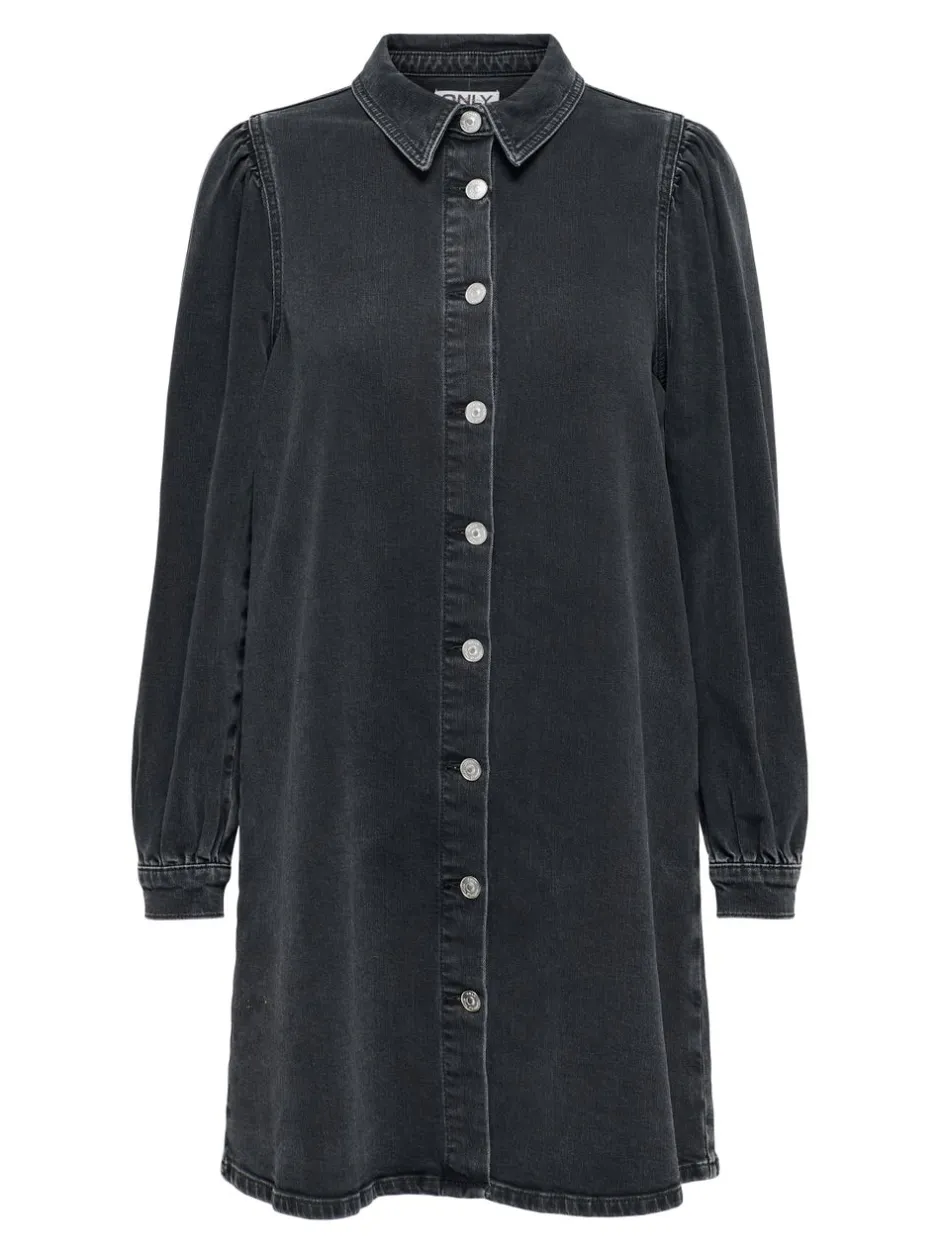 Discount ONLALMA Kort kjole Dame Kjoler|Double Denim