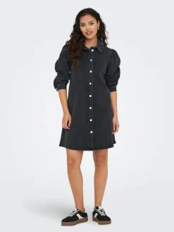 Discount ONLALMA Kort kjole Dame Kjoler|Double Denim