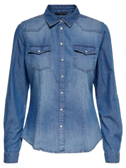 Sale ONLALWAYSROCK Denim-skjorte Dame Skjorter