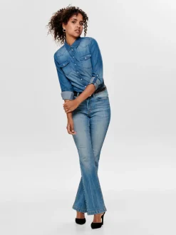Sale ONLALWAYSROCK Denim-skjorte Dame Skjorter