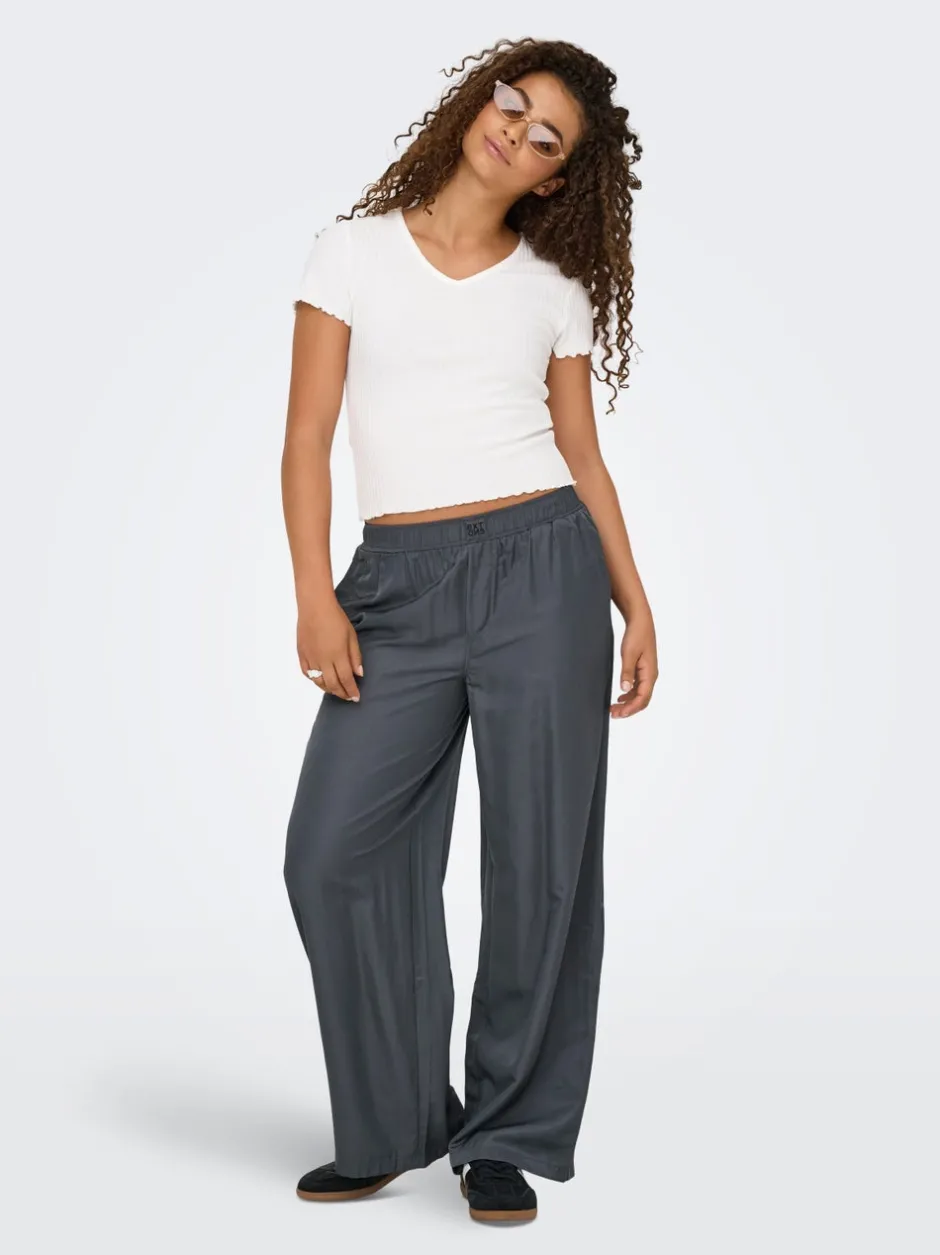 New ONLAMALIE Wide leg fit Bukser Dame Bukser