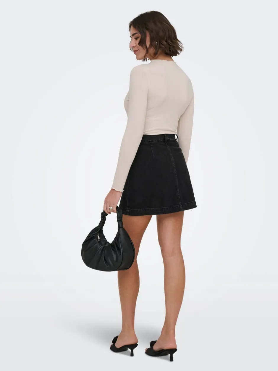 Sale ONLAMAZING Denim Denim-nederdel Kort nederdel Dame Nederdele|Denimnederdele