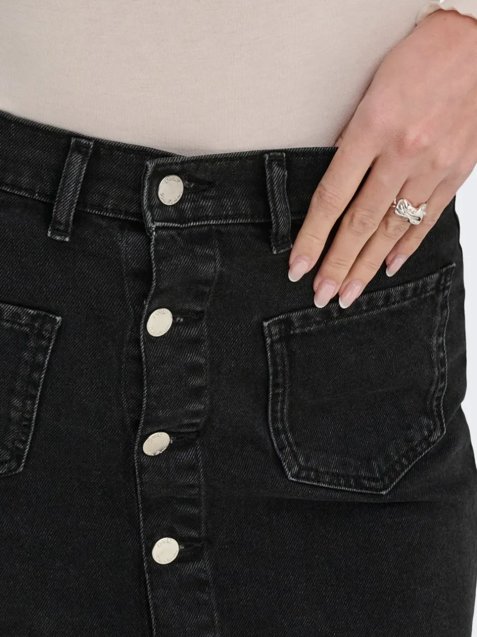 Sale ONLAMAZING Denim Denim-nederdel Kort nederdel Dame Nederdele|Denimnederdele