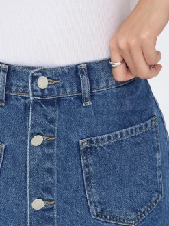 Online ONLAMAZING Denim Denim-nederdel Kort nederdel Dame Nederdele|Denimnederdele