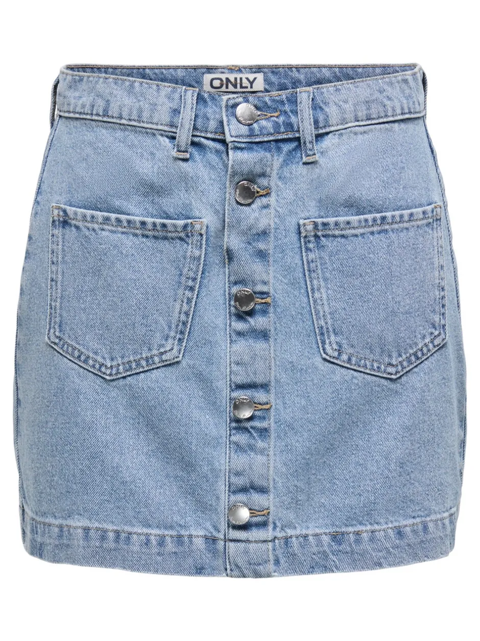 Discount ONLAMAZING Denim Denim-nederdel Kort nederdel Dame Nederdele|Denimnederdele