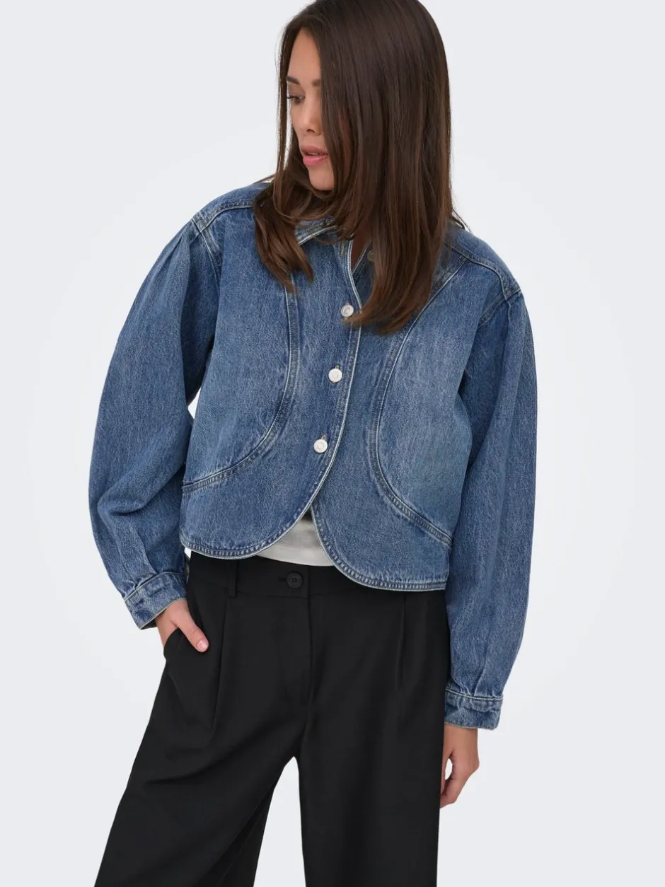 Online ONLAMBER Denimjakke Dame Jakker Og Frakker|Double Denim