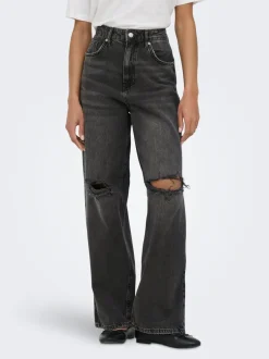 Best ONLAMBER Lav talje Baggy fit Jeans Dame Jeans|Jeans