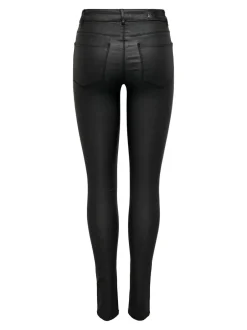 Outlet ONLANNE Skinny fit Coatede læderbukser Dame Bukser
