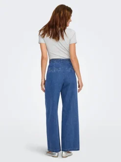 New ONLARLENE Høj talje Wide leg fit Jeans Dame Jeans|Jeans