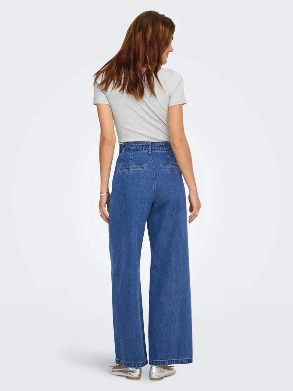 New ONLARLENE Høj talje Wide leg fit Jeans Dame Jeans|Jeans