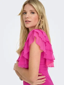 New ONLASTA Lang kjole Dame Kjoler