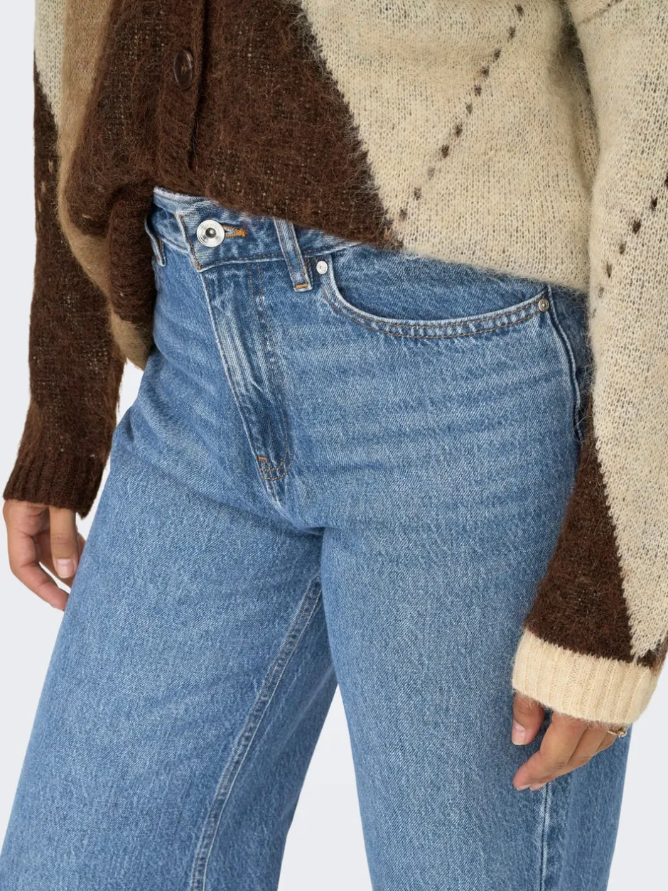 Best ONLBAILEY Høj talje Wide leg fit Jeans Dame Jeans|Jeans