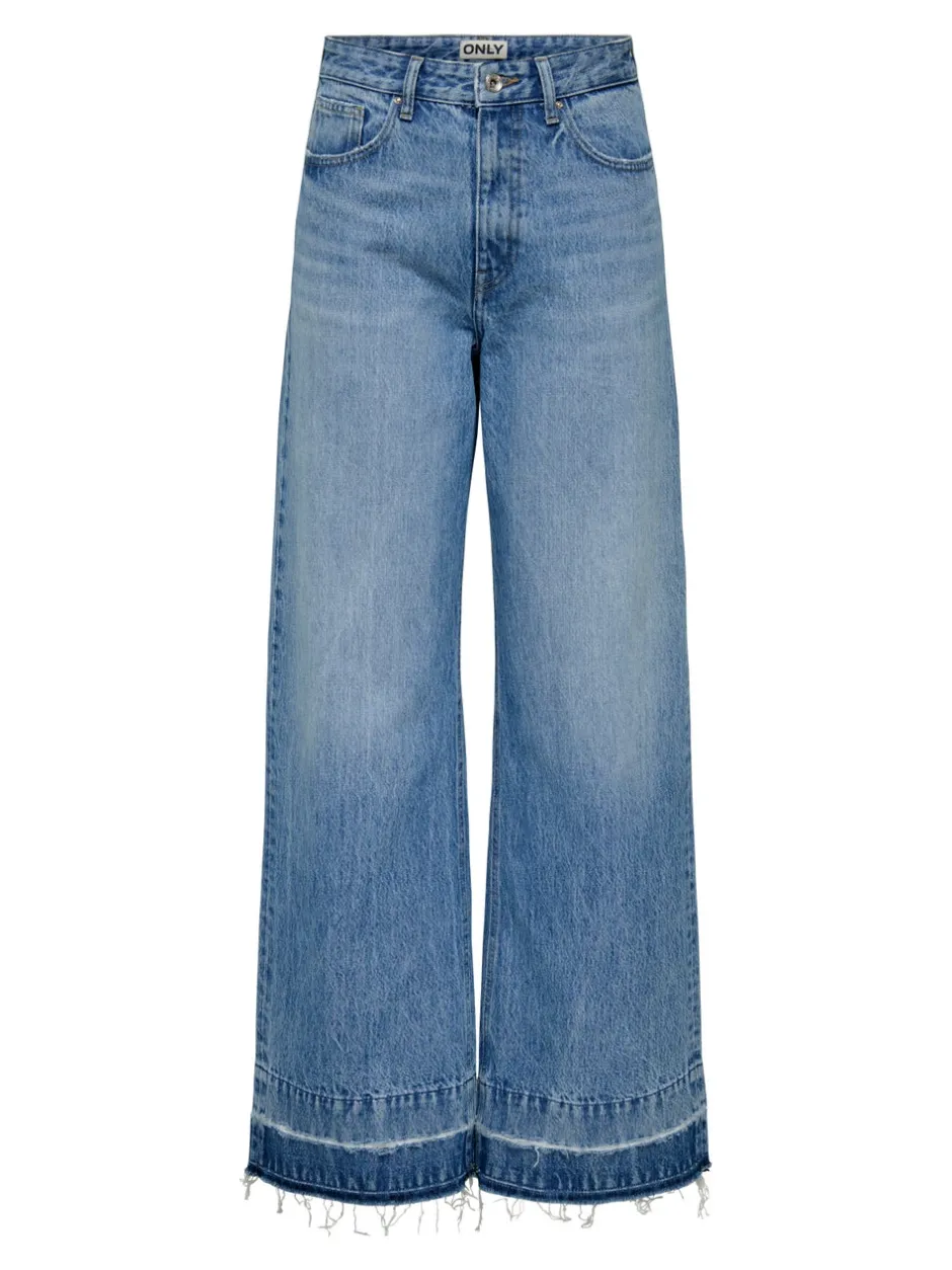 Best ONLBAILEY Høj talje Wide leg fit Jeans Dame Jeans|Jeans