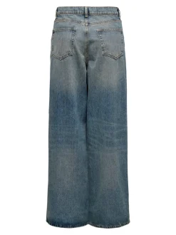 Hot ONLBAXTER Mellemhøj talje Wide leg fit Jeans Dame Jeans|Jeans