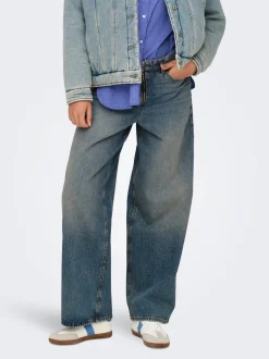 Hot ONLBAXTER Mellemhøj talje Wide leg fit Jeans Dame Jeans|Jeans
