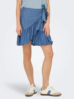 Clearance ONLBEA Denim Denim-nederdel Kort nederdel Dame Nederdele|Denimnederdele