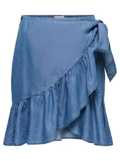 Clearance ONLBEA Denim Denim-nederdel Kort nederdel Dame Nederdele|Denimnederdele