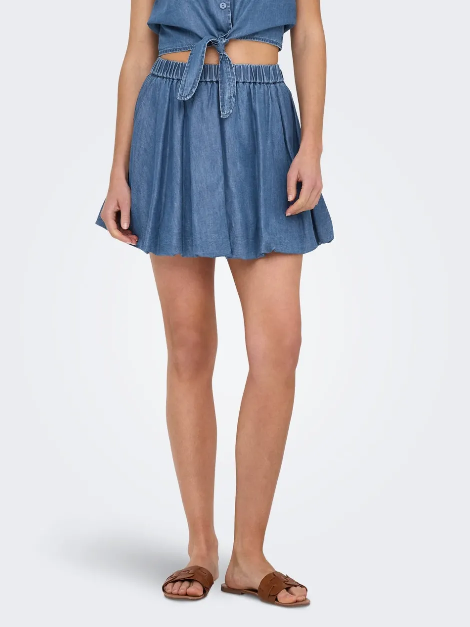 New ONLBEA Denim Denim-nederdel Kort nederdel Dame Nederdele|Denimnederdele