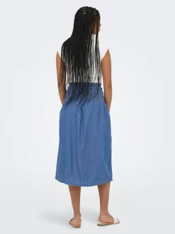 New ONLBEA Denim-nederdel Midinederdel Dame Nederdele