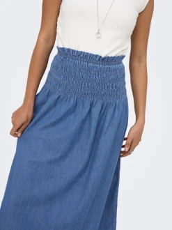 New ONLBEA Denim-nederdel Midinederdel Dame Nederdele