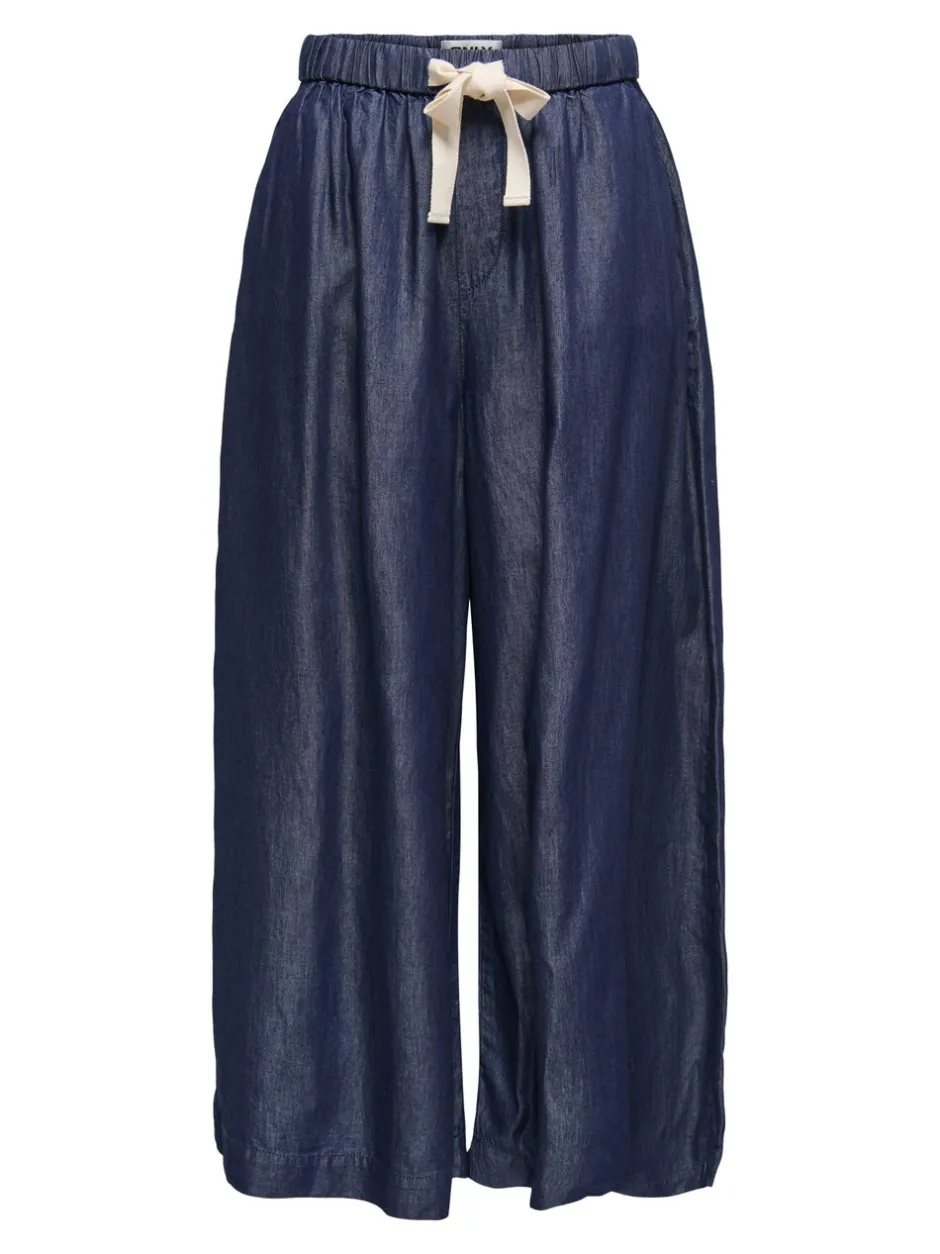 Clearance ONLBEA Høj talje Wide leg fit Ankellængde Jeans Dame Jeans|Jeans