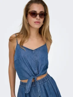 Clearance ONLBEA Top Dame Double Denim|Toppe
