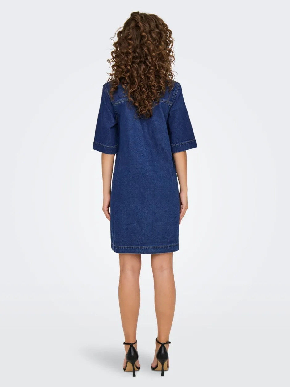 Sale ONLBELLE Kort kjole Dame Kjoler|Double Denim
