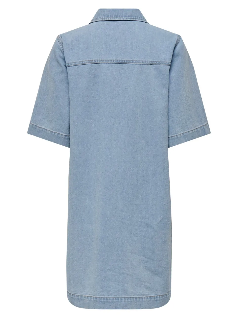 Sale ONLBELLE Kort kjole Dame Kjoler|Double Denim