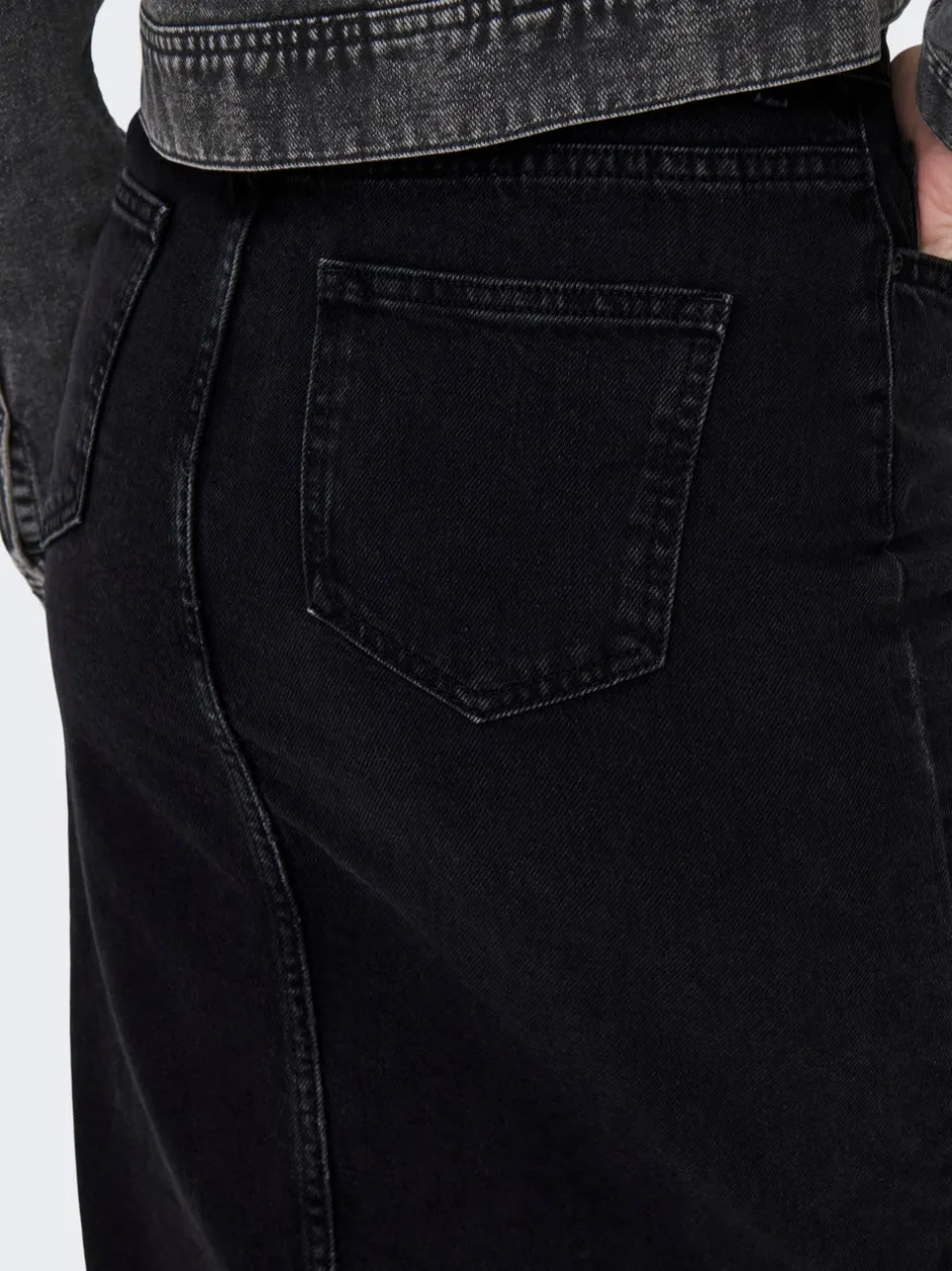 Best ONLBIANCA Denim Denim-nederdel Midinederdel Dame Nederdele|Denimnederdele