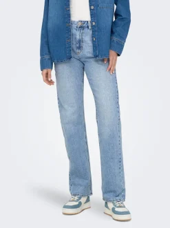 Clearance ONLBILLIE Høj talje Straight fit Jeans Dame Jeans|Jeans