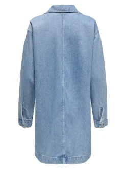 New ONLBIRDIE Kort kjole Dame Kjoler|Double Denim