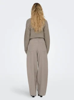 Best ONLBLEECKER Baggy fit Bukser i wide fit Dame Bukser