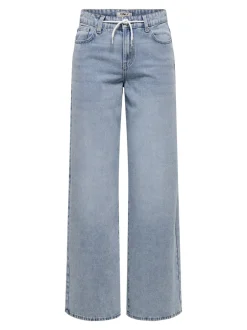Best ONLBLISS Mellemhøj talje Wide leg fit Jeans Dame Jeans|Jeans