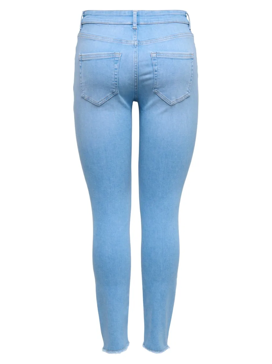 Sale ONLBLUSH Høj talje Skinny fit Ankellængde Jeans Dame Jeans|Jeans