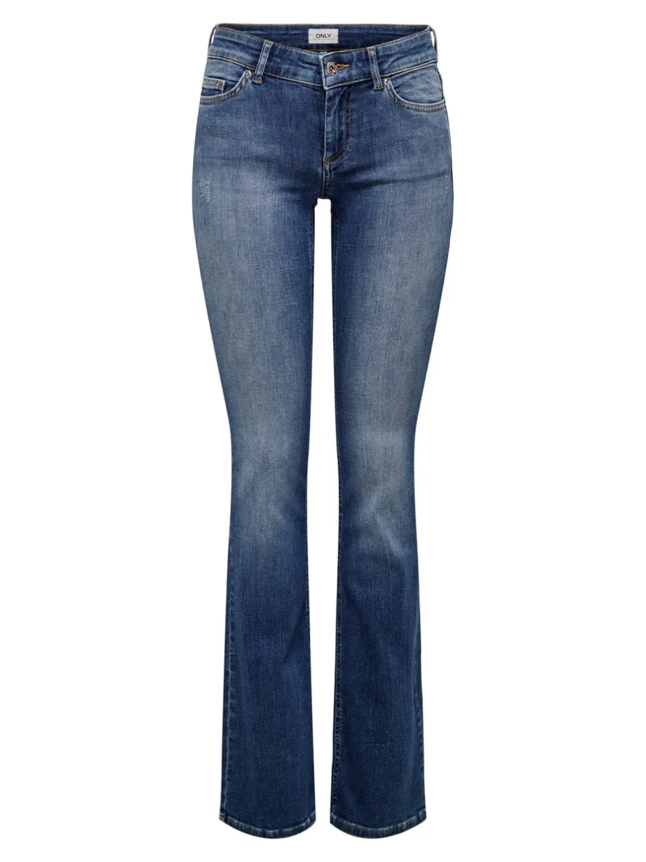 New ONLBLUSH Lav talje Flared fit Jeans Dame Jeans|Jeans