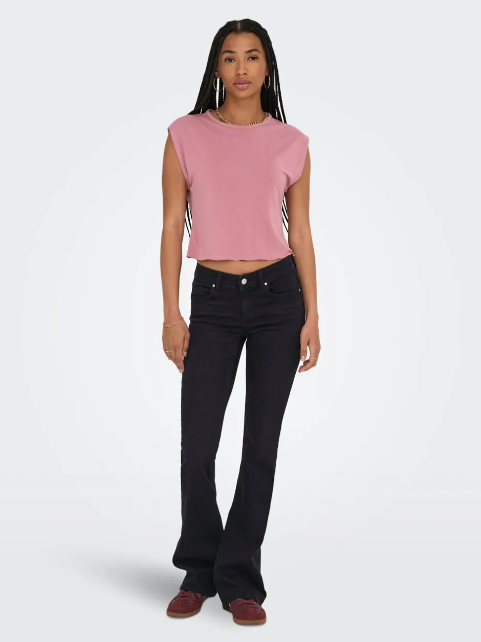 Hot ONLBLUSH Lav talje Flared fit Jeans Dame Jeans|Jeans