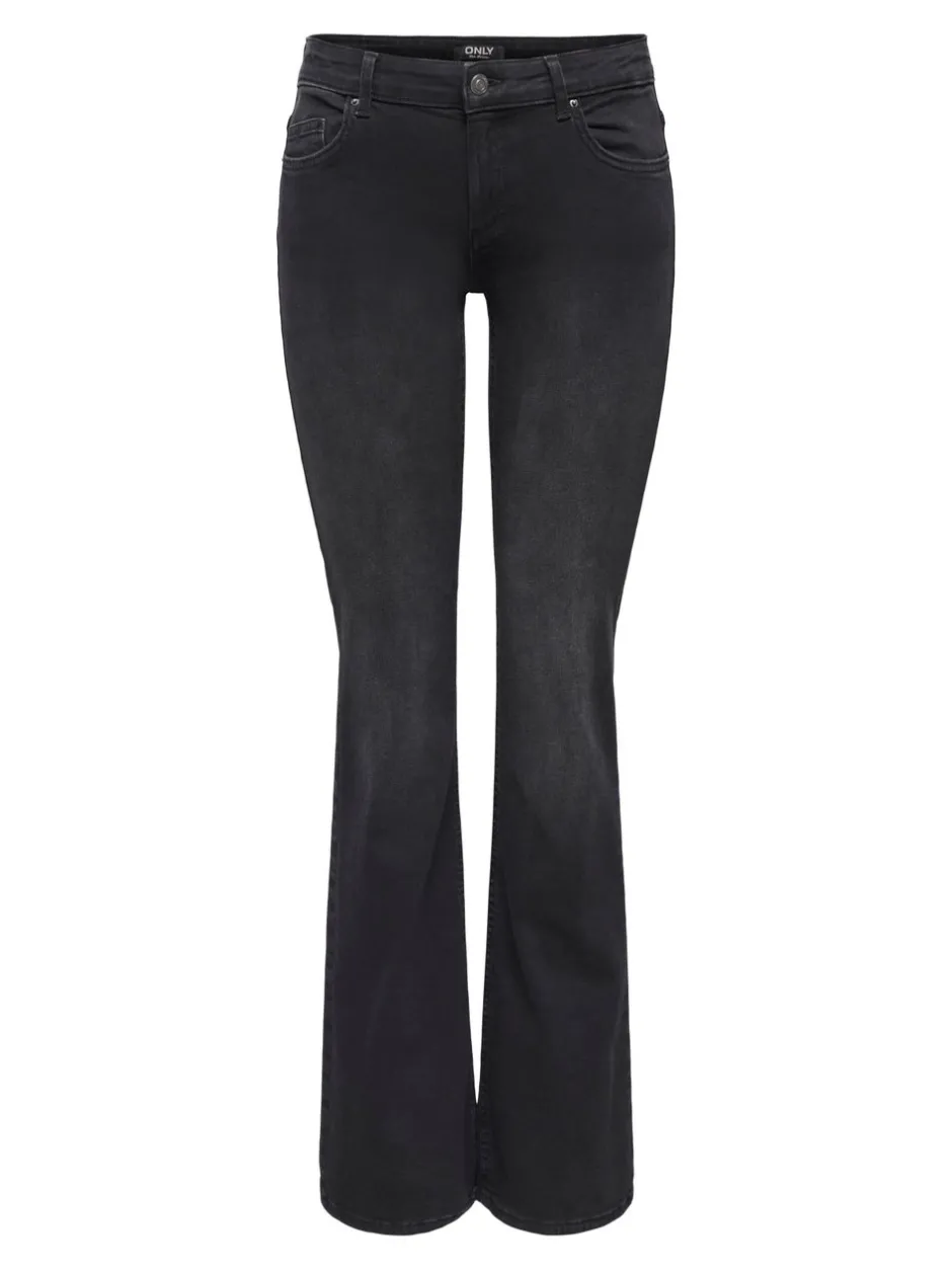Clearance ONLBLUSH Mellemhøj talje Flared fit Jeans Dame Jeans|Jeans
