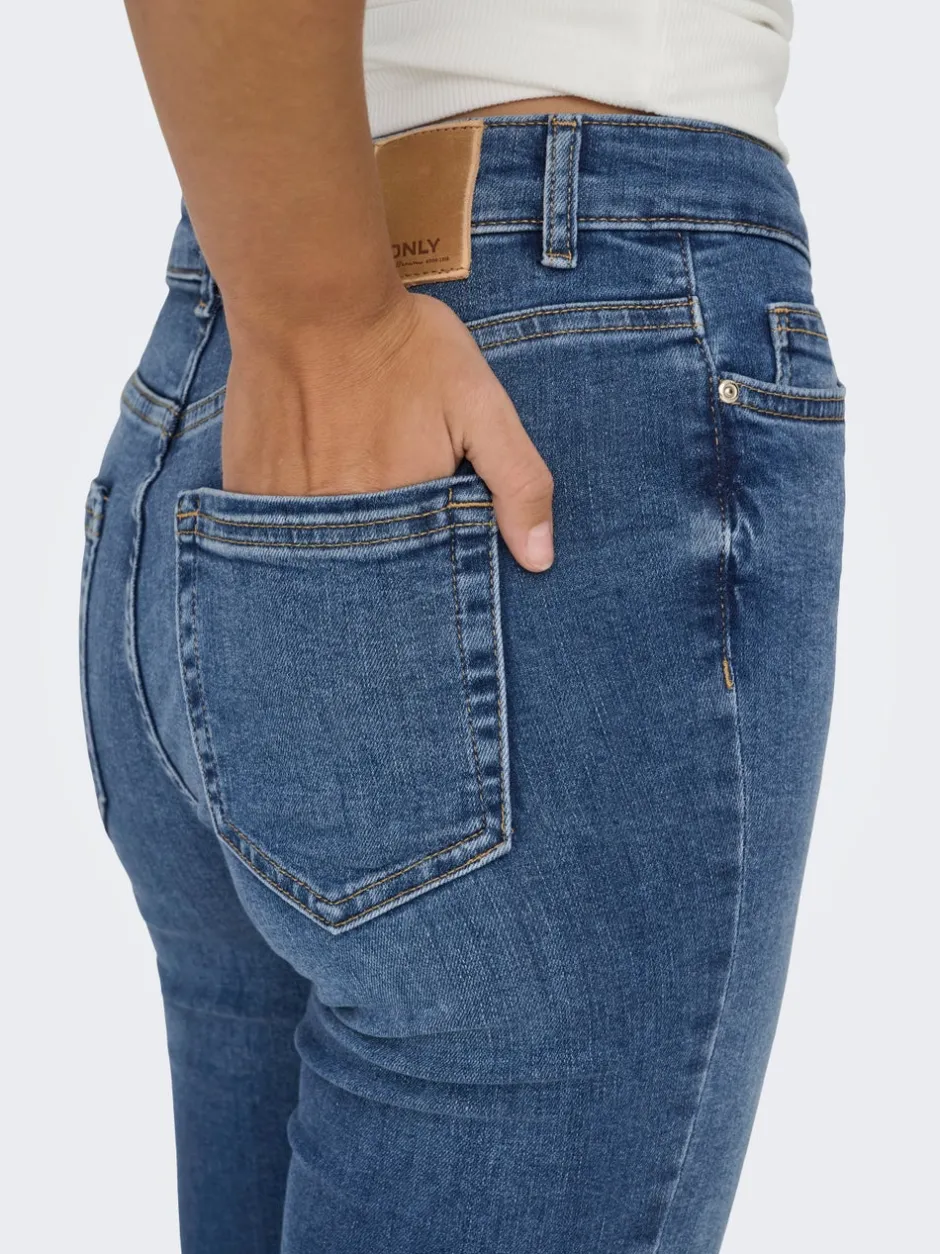 Sale ONLBLUSH Mellemhøj talje Flared fit Jeans Dame Jeans|Jeans