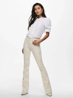 Hot ONLBLUSH Mellemhøj talje Flared fit Jeans Dame Jeans|Jeans