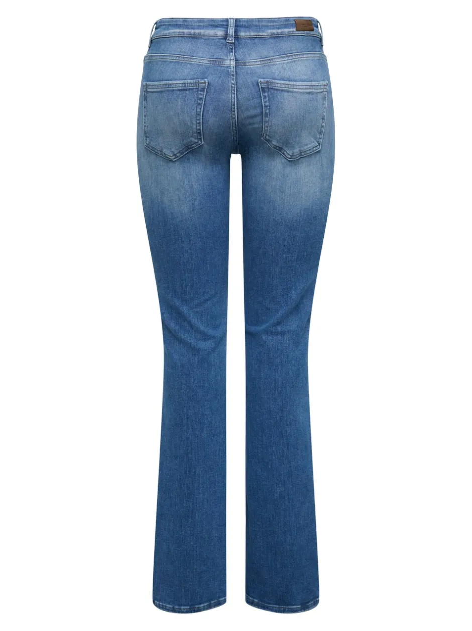 Sale ONLBLUSH Mellemhøj talje Flared fit Jeans Dame Jeans|Jeans