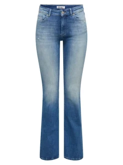 Sale ONLBLUSH Mellemhøj talje Flared fit Jeans Dame Jeans|Jeans