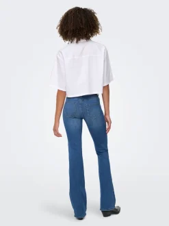 Sale ONLBLUSH Mellemhøj talje Flared fit Jeans Dame Jeans|Jeans