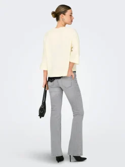 Clearance ONLBLUSH Mellemhøj talje Flared fit Jeans Dame Jeans|Jeans