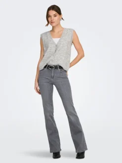 Online ONLBLUSH Mellemhøj talje Flared fit Jeans Dame Jeans|Jeans
