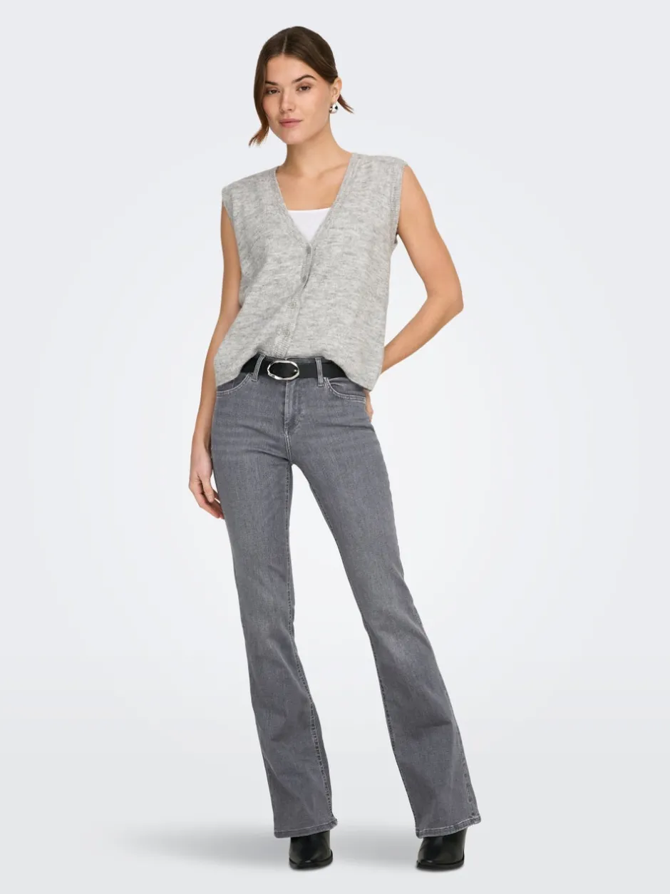 Online ONLBLUSH Mellemhøj talje Flared fit Jeans Dame Jeans|Jeans