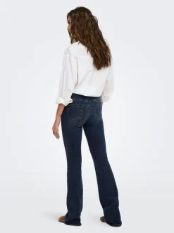 New ONLBLUSH Mellemhøj talje Flared fit Jeans Dame Jeans|Jeans